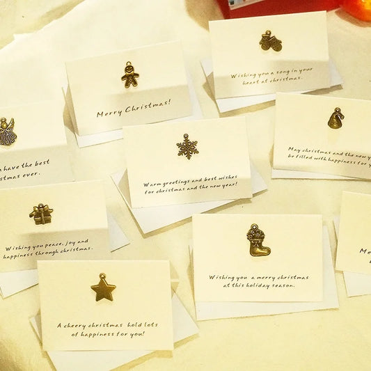 Christmas Minimalist Classic Style Letter Party Festival Card