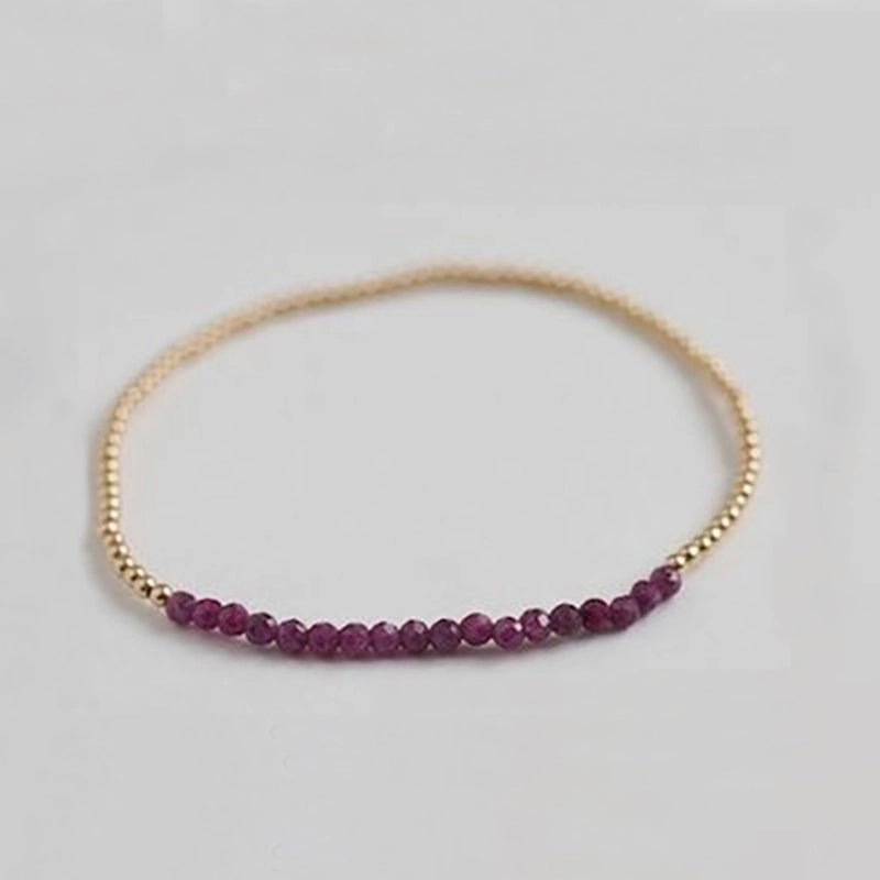 Natural Stone Copper Beaded Knitting Geometric Bracelets