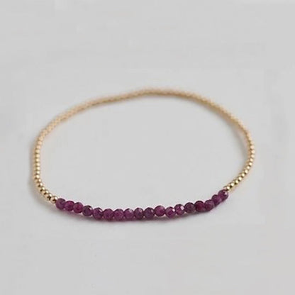 Natural Stone Copper Beaded Knitting Geometric Bracelets