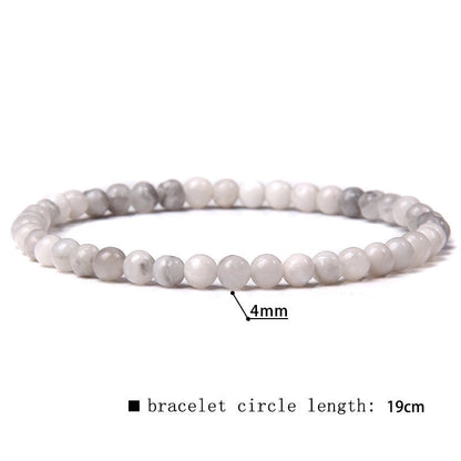 Minimalist Marble Natural Stone Beaded Bracelets