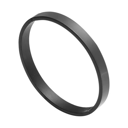 Minimalist Solid Color Stainless Steel Gold Plated Bangle In Bulk