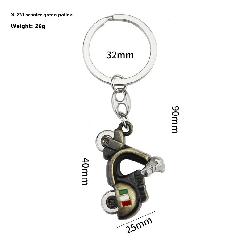 Simulation Cool Helmet Motorcycle Suit Keychain Metal Helmet Keychain Pendant Motorcycle Keychain