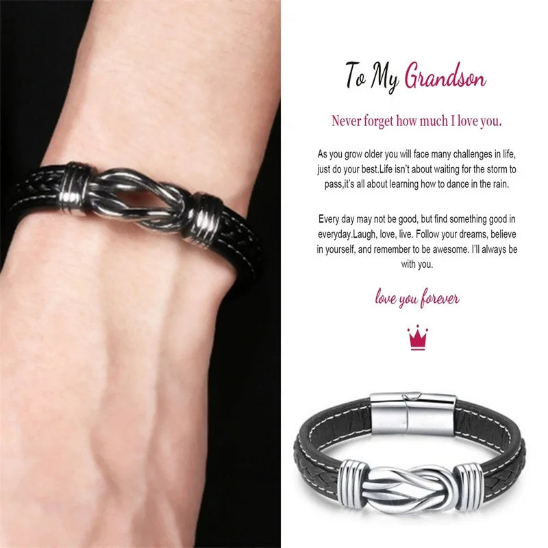 Popular Bracelet Punk Bracelet Leather Men's Bracelet Christmas Women's Bracelet Children's Jewelry