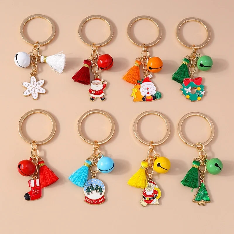 Commute Snowflake Christmas Women's Metal Keychains Keychains