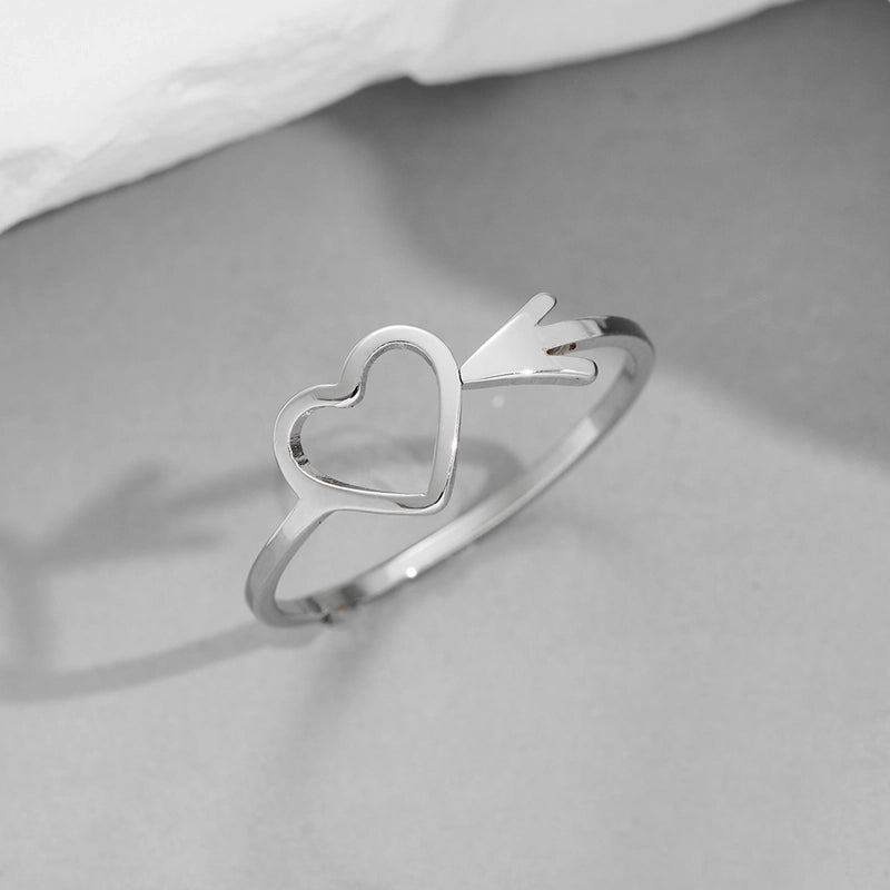 Funny Sweet Pastoral Star Bat Butterfly 201 Stainless Steel 18K Gold Plated Polishing Open Rings