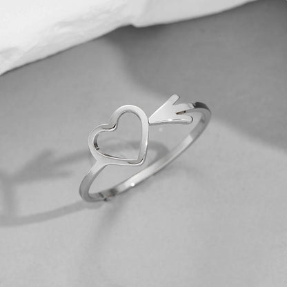 Funny Sweet Pastoral Star Bat Butterfly 201 Stainless Steel 18K Gold Plated Polishing Open Rings