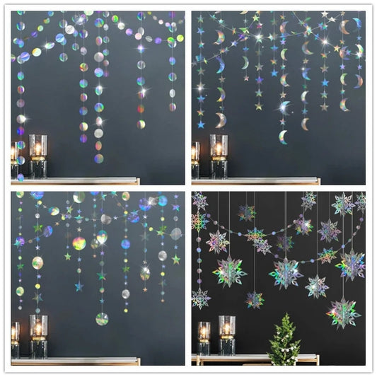 2 Pieces Christmas Star Holiday Daily Hanging Ornaments