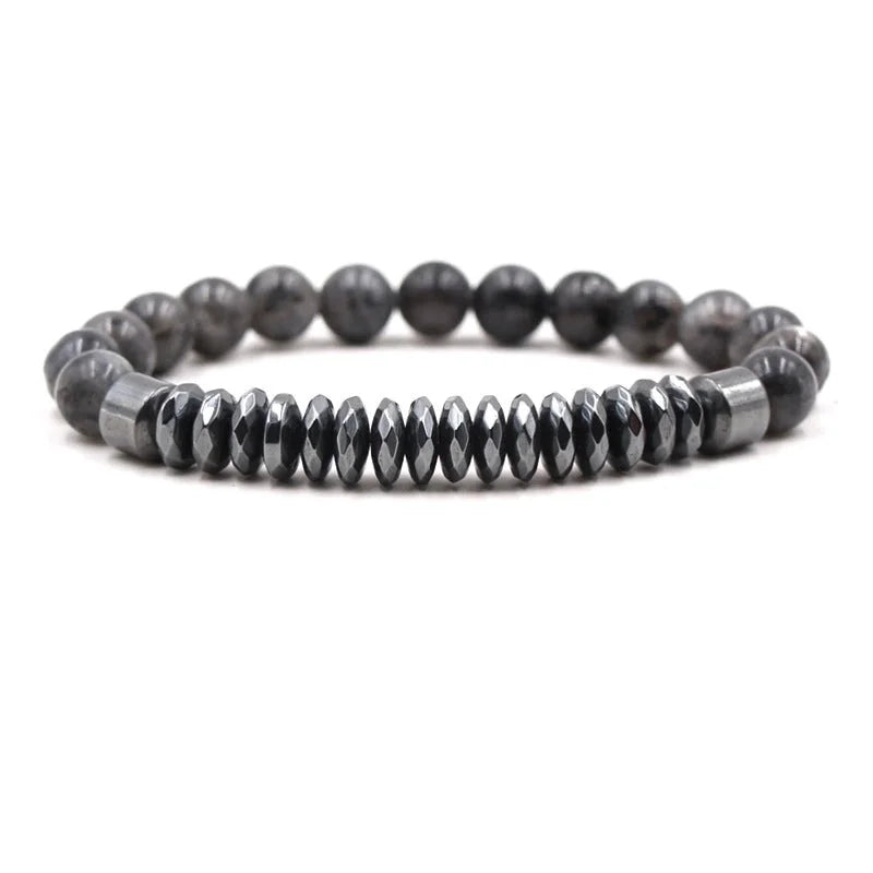 Minimalist Geometric Natural Stone Beaded Bracelets 1 Piece