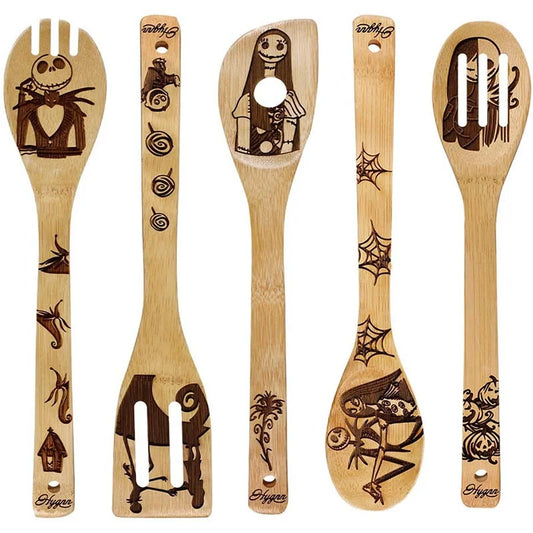 Minimalist Animal Letter Bamboo Shovel Kit 5 Pieces Set