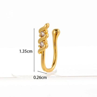 Nose Rings & Studs Fashion Geometric Copper Plating