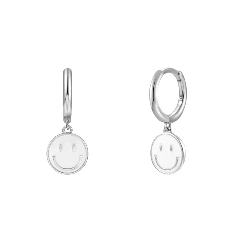 1 Pair Modern Style Classic Style Heart Shape Smile Face Copper Drop Earrings Ear Cuffs Earrings