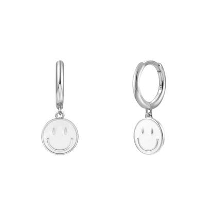 1 Pair Modern Style Classic Style Heart Shape Smile Face Copper Drop Earrings Ear Cuffs Earrings