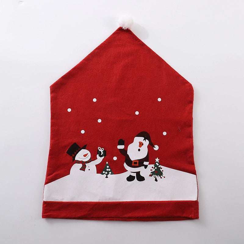 Christmas Cute Santa Claus Party Chair Cover