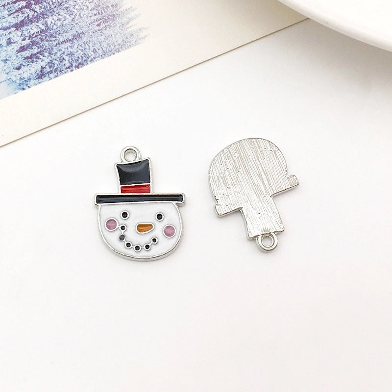 1 Piece 16 * 21mm 18 * 20mm 18 * 21mm Alloy Snowman Snowflake Elk Pendant Jewelry Accessories