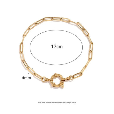 Minimalist Classic Style Solid Color 304 Stainless Steel Bracelets In Bulk