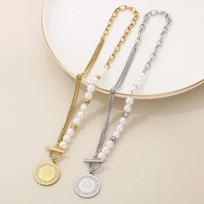 Elegant Lady Tree Titanium Steel 18K Gold Plated Plating Earrings Necklace