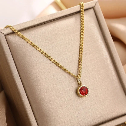 Elegant Retro Geometric 304 Stainless Steel Pendant Necklace