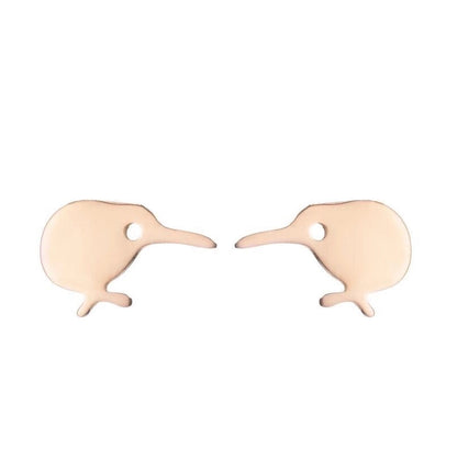 1 Pair Minimalist Animal Plating 304 Stainless Steel 18K Gold Plated Ear Studs