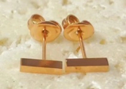 1 Pair Minimalist Triangle 304 Stainless Steel Zircon 18K Gold Plated Earrings