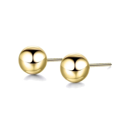 Minimalist Geometric Stainless Steel No Inlaid 14K Gold Plated Earrings