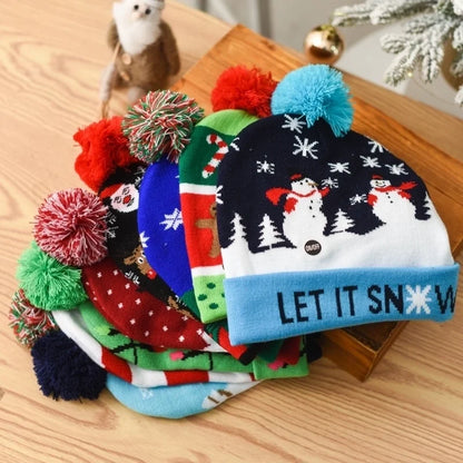 Christmas Fashion Christmas Tree Snowman Polyester Outdoor Christmas Hat