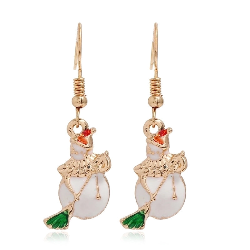 Fashion Christmas Tree Santa Claus Alloy Plating Women's Drop Earrings 1 Pair