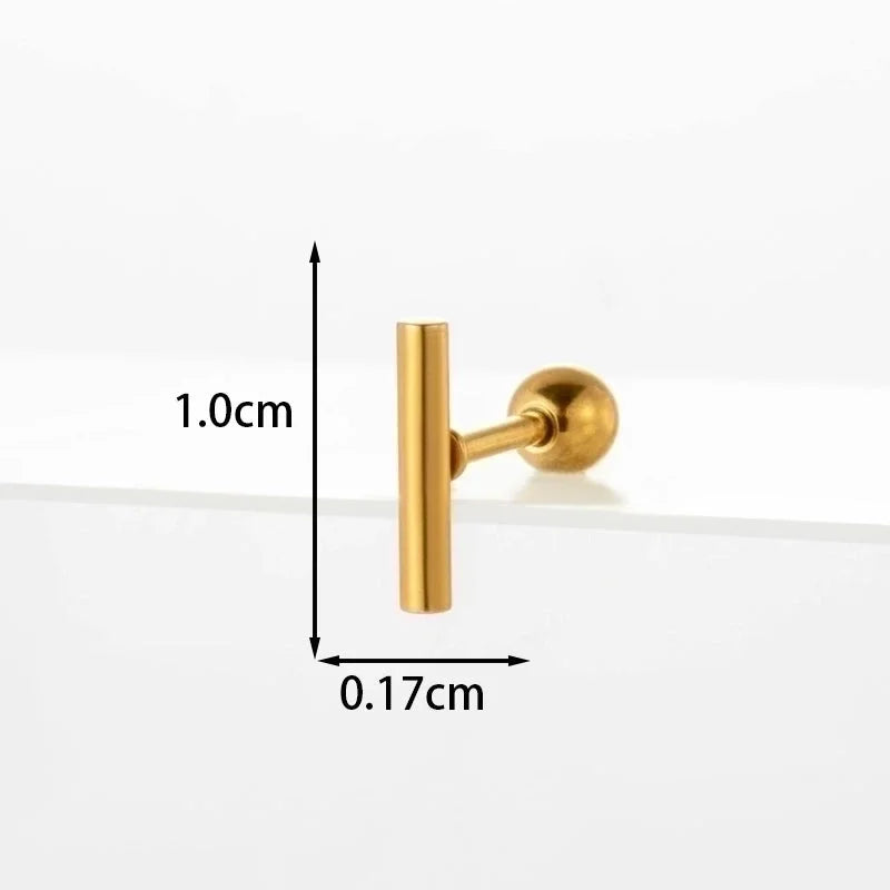 Ear Cartilage Rings & Studs Flower 316L Stainless Steel Copper