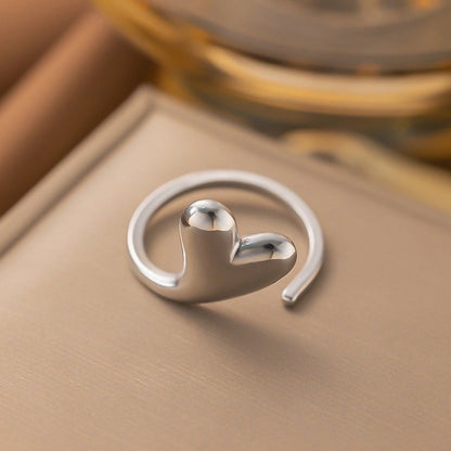 3 Pieces Minimalist Solid Color Titanium Steel Plating Rings