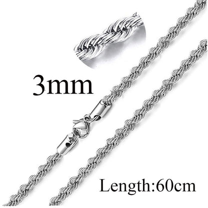 Titanium Steel Minimalist Waves Plating Necklace
