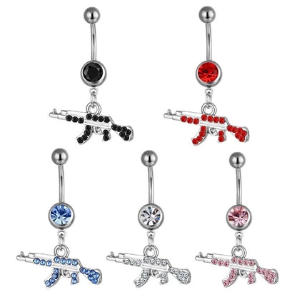 Belly Rings Fashion Geometric Rhinestone
