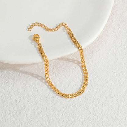 Elegant Cute Streetwear Geometric 304 Stainless Steel 18K Gold Plated Artificial Pearls Bracelets In Bulk