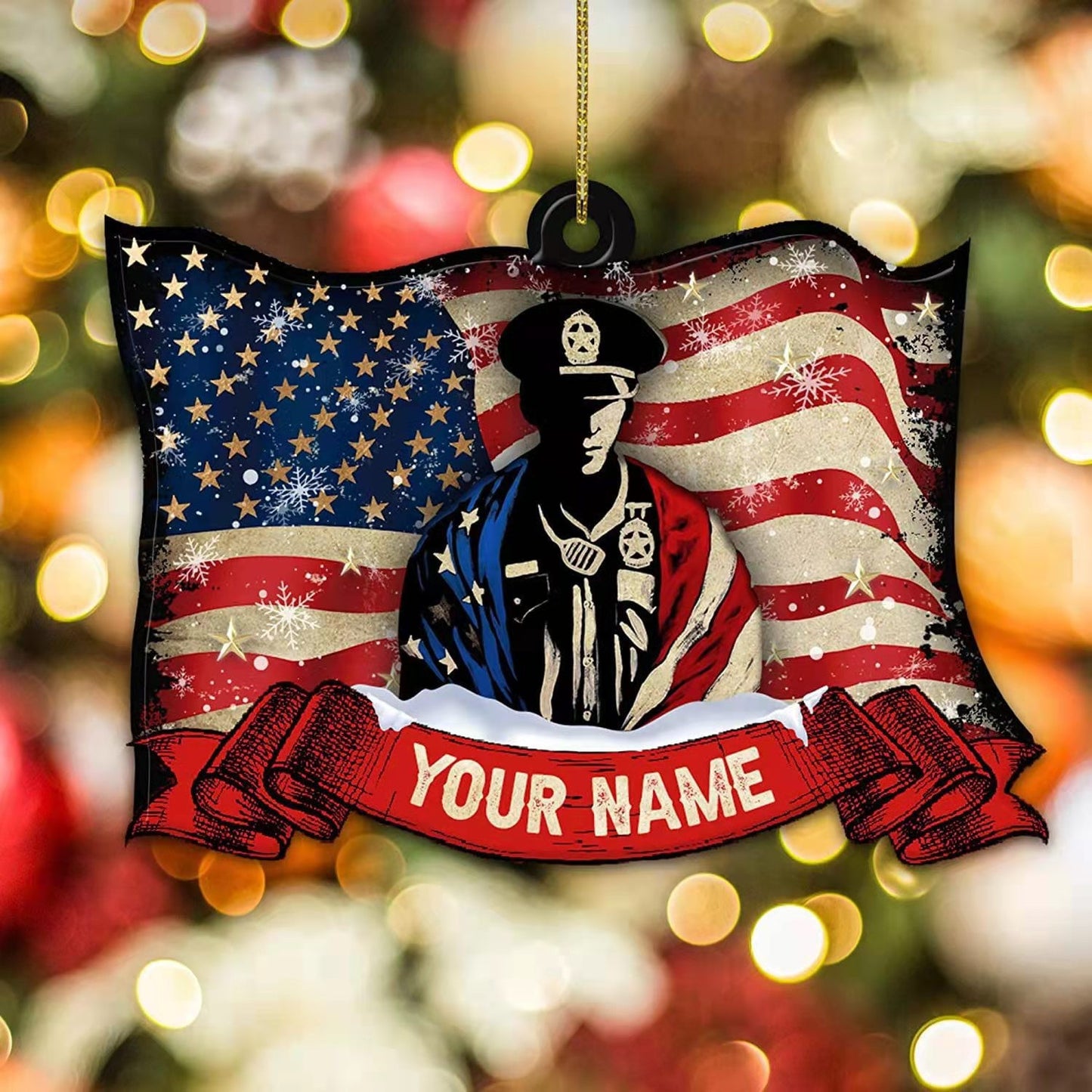 Christmas Funny Muscle Man Acrylic Flat Christmas Pendant Car Home Decoration Pendant