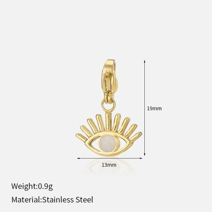 Casual Minimalist Heart Shape Flower 304 Stainless Steel Artificial Rhinestones Zircon 18K Gold Plated Polishing Inlay Bracelets Necklace