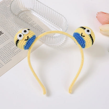 Halloween Cute Women's Pumpkin Snowman Skull Yarn Hair Band