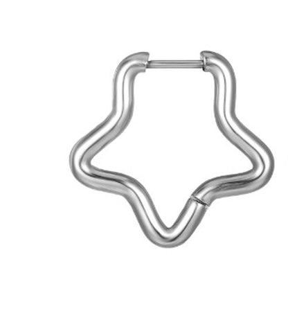 1 Piece Fashion Square Plating 201 Stainless Steel 18K Gold Plated Earrings