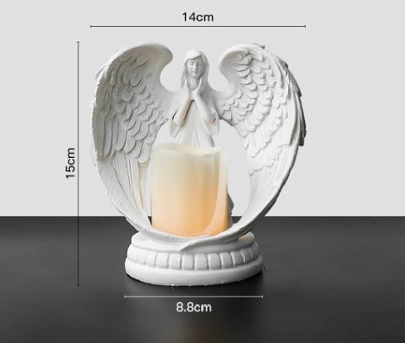 Christmas Vintage Style Minimalist Angel Resin Candlestick