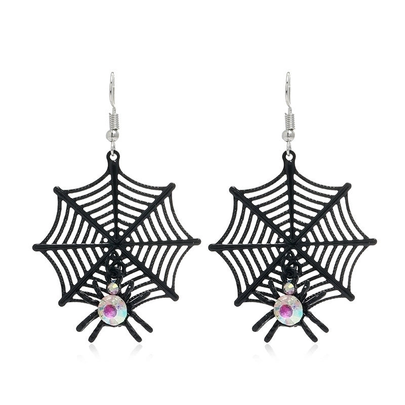 6 Pieces Gothic Cat Spider Alloy Women'S Drop Earrings 1 Pair