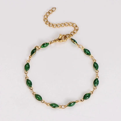 Casual Classic Style Oval 304 Stainless Steel Bracelets In Bulk