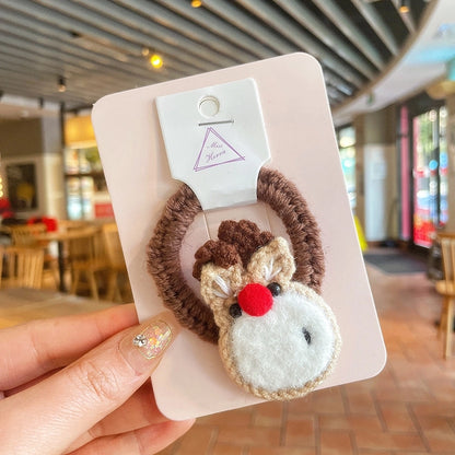 Christmas Cute Kid'S Christmas Tree Santa Claus Alloy Hair Clip Hair Band Hair Tie