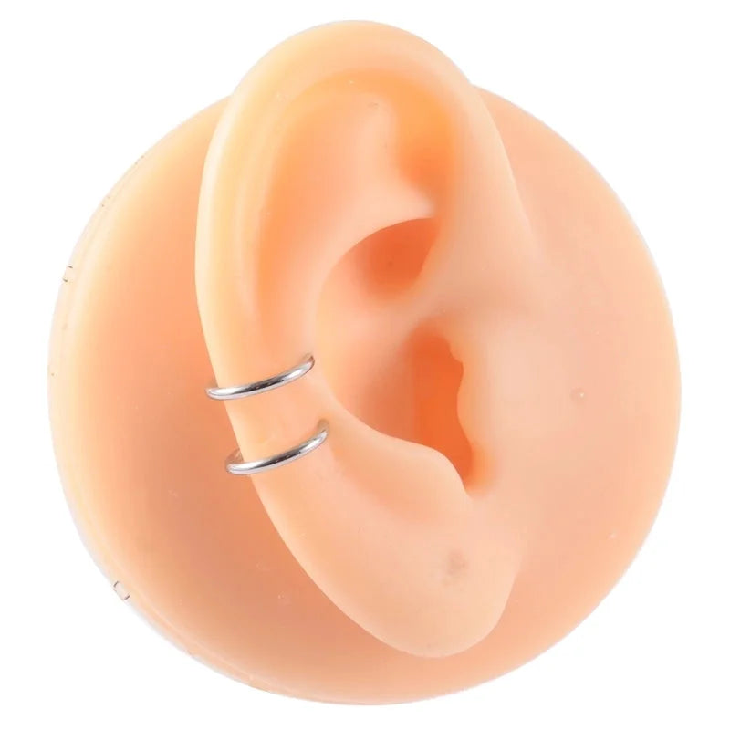 10 Pieces Casual Vacation Tropical Solid Color Polishing 304 Stainless Steel 18K Gold Plated Ear Cuffs