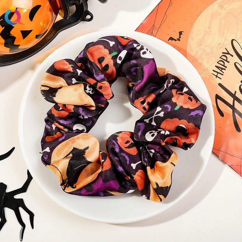 Halloween Funny Pumpkin Hair Tie