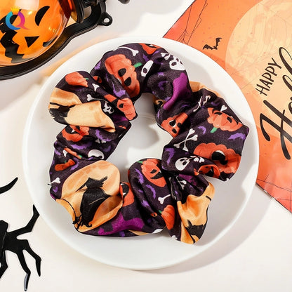 Halloween Funny Pumpkin Hair Tie