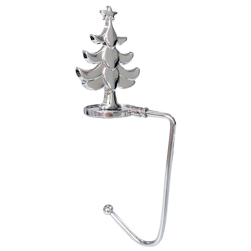 Christmas Fireplace Hook Metal Bag Hook Snowflake Christmas Stocking Hook In Stock