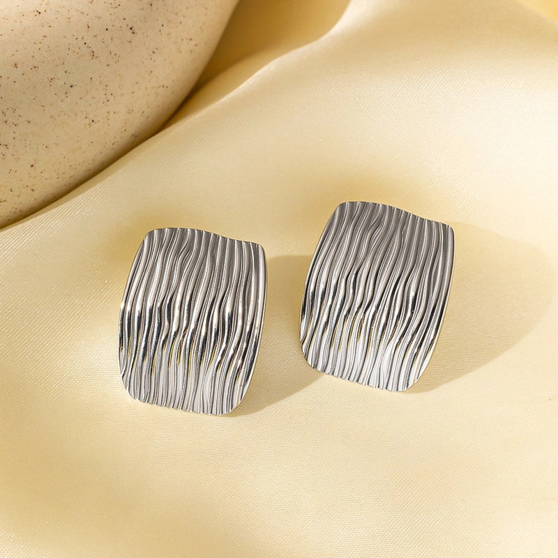 1 Pair Basic Modern Style Classic Style C Shape Irregular Heart Shape Irregular Plating 304 Stainless Steel Ear Studs