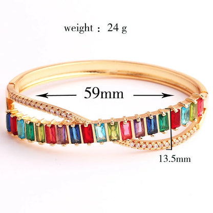 Zircon Electroplating Bangles