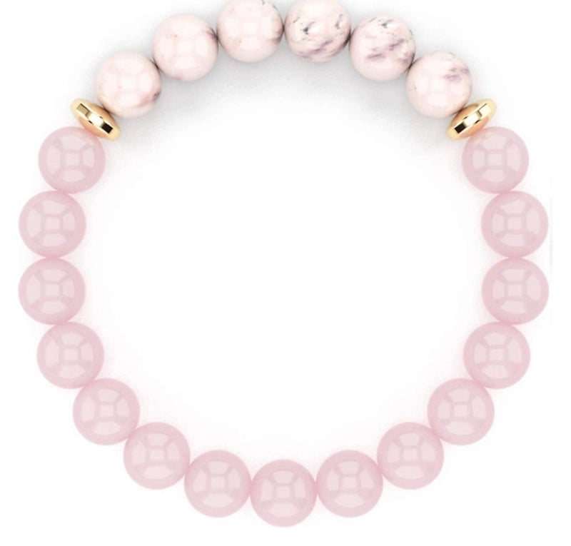 Fashion Round Artificial Crystal Turquoise Beaded Bracelets