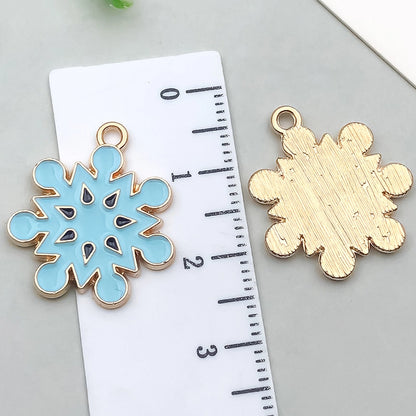 1 Piece 20 PCS/Package 13x16mm 16x21mm 18x20mm Alloy Snowflake Pendant Jewelry Accessories