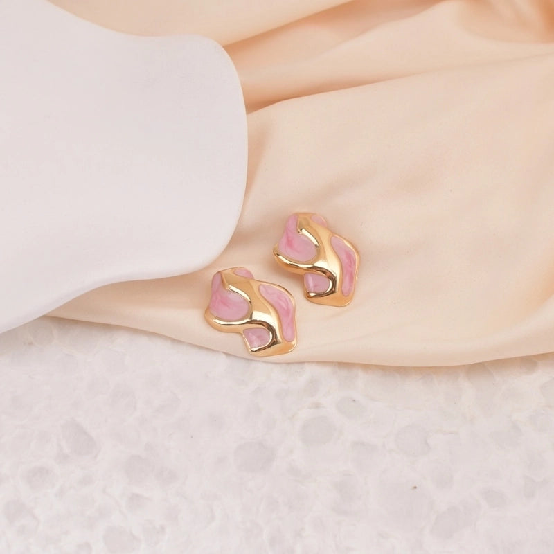 1 Pair Casual Minimalist Classic Style Geometric 304 Stainless Steel Ear Studs