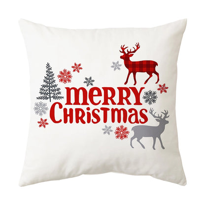 Classical Letter Short Plush Throw Pillow