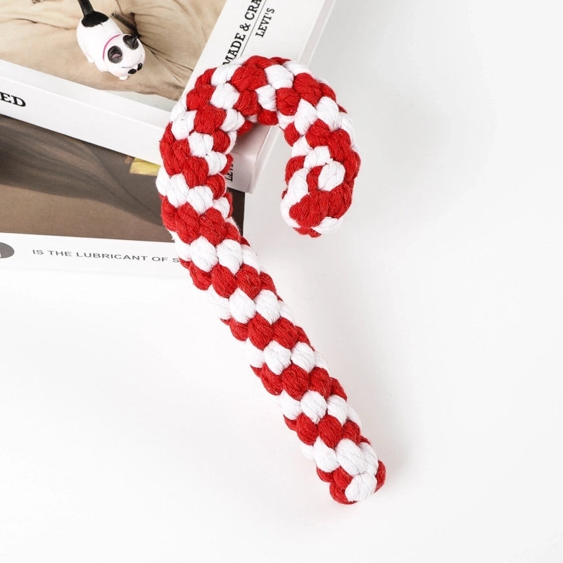 Cute Cotton Rope Christmas Infinite Twist Pet Toys